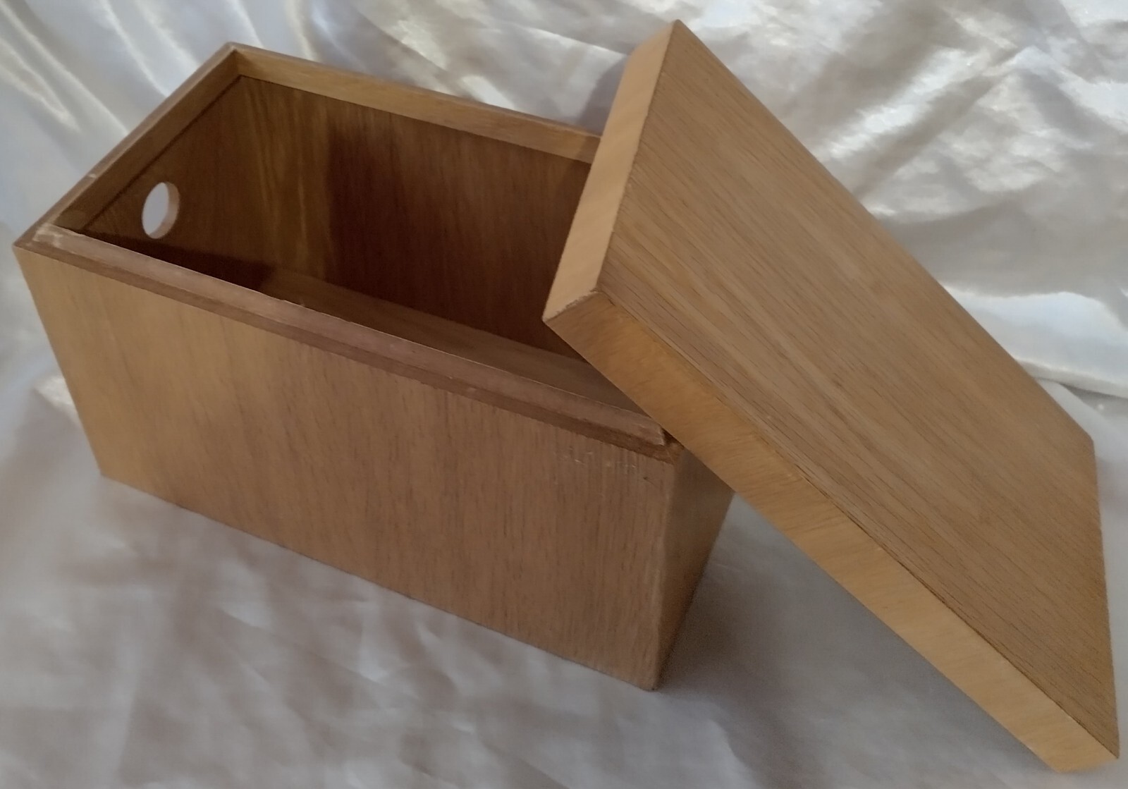 Sainsbury's Wooden Storage Box With Lid 16.5 x 27 x 15.5 cm eBay