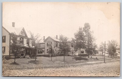 #ad Postcard Row of Residential Homes RPPC D183 $4.93
