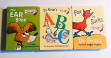 Bright  Early 3 Board Book Set: The Ear Book; Dr. Seuss's ABC  Fox in Socks