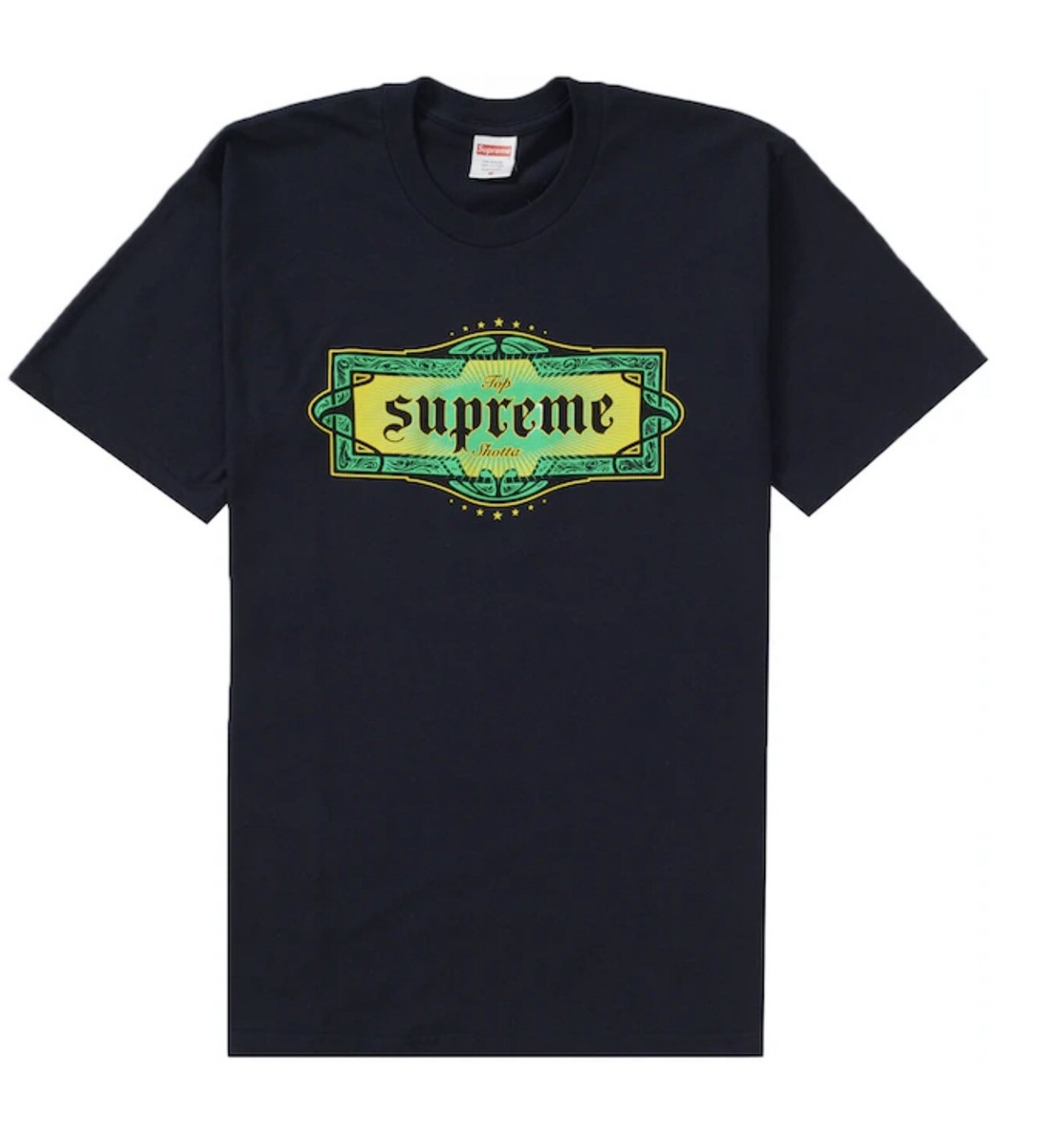 Supreme Shotta Tシャツ Lサイズ SUPREME TOP SHOTTA TEE T Shirt Navy SS22 WEEK 8 AUTHENTIC Size