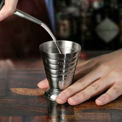 75ml Messbecher Jigger Shot Messbecher gemischt Cocktail Becherglas Splitter 1 S