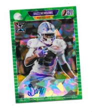 2021 Pro Set Metal Auto RC Green Ice Crystal Dazz Newsome #13/15  CHICAGO BEARS 