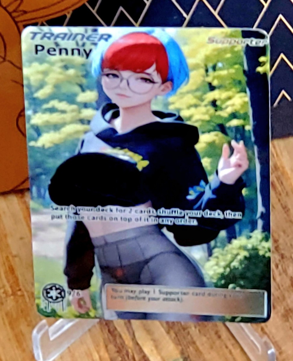 rare black and white pokemon cards Custom Holographic Full Art Skyla Card – PokeOricaSTCG