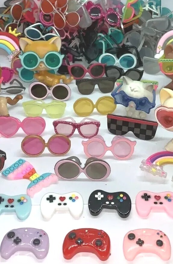 (2) Littlest Pet Shop LPS LOL Accessories Glasses + Controller PETS NOT