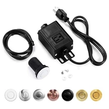 Garbage Disposal Air Switch Kit Sink Top Waste Disposer Short Abs White On/off P