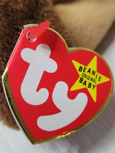 RARE RETIRED 1993 TY BEANIE BABY "BONES" THE DOG WITH PVC PELLETS/TAG ERRORS!! - Picture 4 of 12