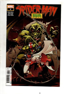 (JT)  99p Marvel Spiderman India 4 Comic Rare NM 9.2 Bag Board Bargain Hot