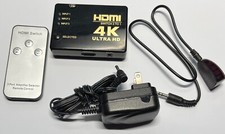 3 to 1 - HDMI Switch 4K Ultra HD with Remote and IR Sensor