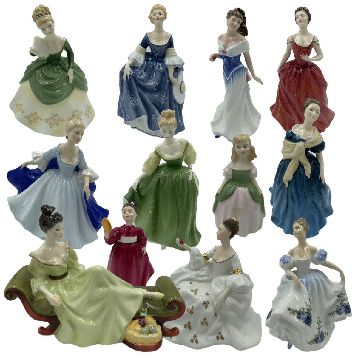 Lot of Twelve (12) Royal Doulton Figurines 1960-1990's | eBay Lot of Twelve (12) Royal Doulton Figurines 1960-1990's | eBay