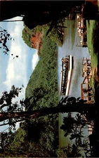 Smith's motor boat landing, Fern Grotto, Wailua River, Kauai,  Postcard