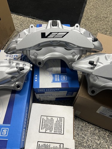 2009-13 Cadillac CTS-V Silver 6 Piston Brembo Brake calipers + ACD Brake pads - Picture 2 of 5