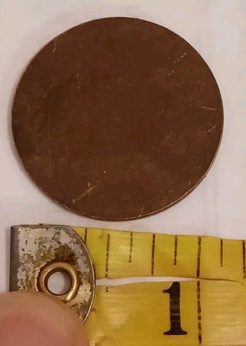 vintage Kern County California Brass Stamping With Flat Back - Picture 3 of 3