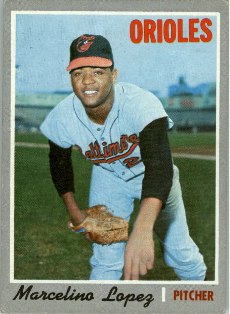 1970 Topps #344 Marcelino Lopez - EX