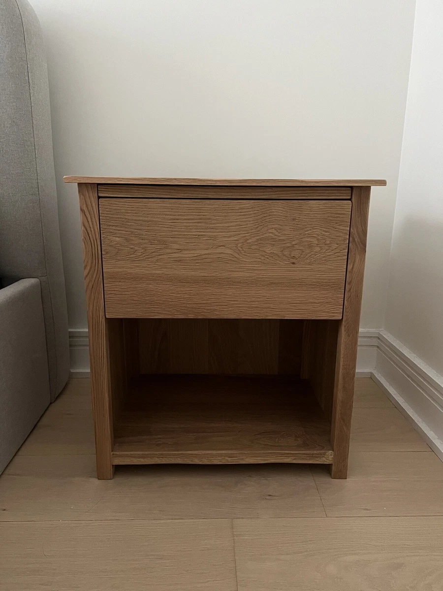 Zara Home Oak Bedside Table eBay