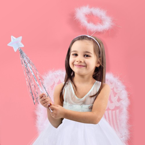 Fairy Costume Angel Dress up Gauze Skirt Suit Child for Gilrs Girls - Picture 3 of 12