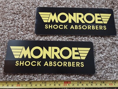 Lot of 2 Monroe Shocks Struts Racing Decals Stickers NHRA Nascar Stock ...