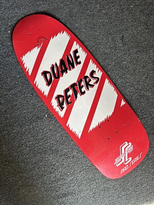 Rare! — Duane Peters Santa Cruz Pro Model Skateboard Skate Deck