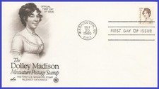 USA3 #1822 U/A PCS ARTCRAFT FDC   Dolley Madison