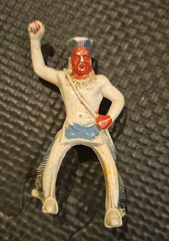 Cowboys And Indians 1950's Indian Horse Rider Vintage