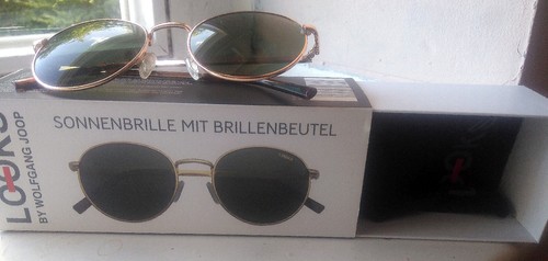 LOOKS by W. JOOP Runde Metall Sonnenbrille in Gold - Bild 3 von 8
