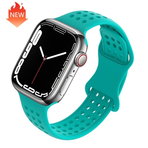 Sport Silicone Band For Apple Watch Ultra2 Series 10 987SE6 iWatch Strap 38-49mm - Photo 20 sur 33