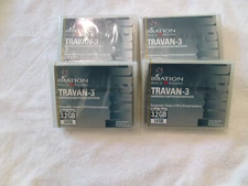 Four Travan-3 Imation 3.2/1.6GB tapes, New, Sealed, Never Opened or Used