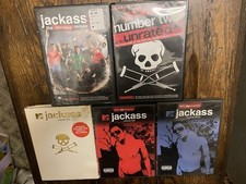 Jackass LOT of 5 DVD's Season 1,2,3 Movies 2 3.5 Sealed SteveO, Johnny Knoxville