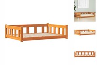 Hundebett Wachsbraun 55X45X28 Cm Massives Kiefernholz