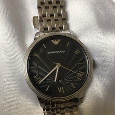 Emporio Armani  43mm Stainless Steel Case, Silver Stainless Steel Men's Watch