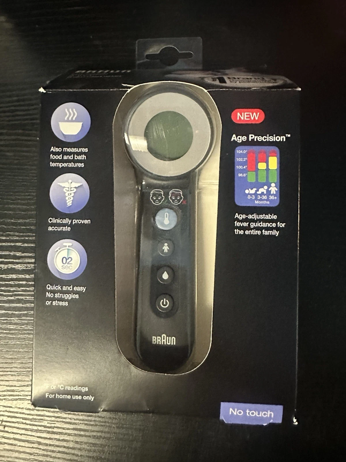 Braun No-Touch Forehead Thermometer Age Precision 1 Pack - New!
Opens in a new window or tab