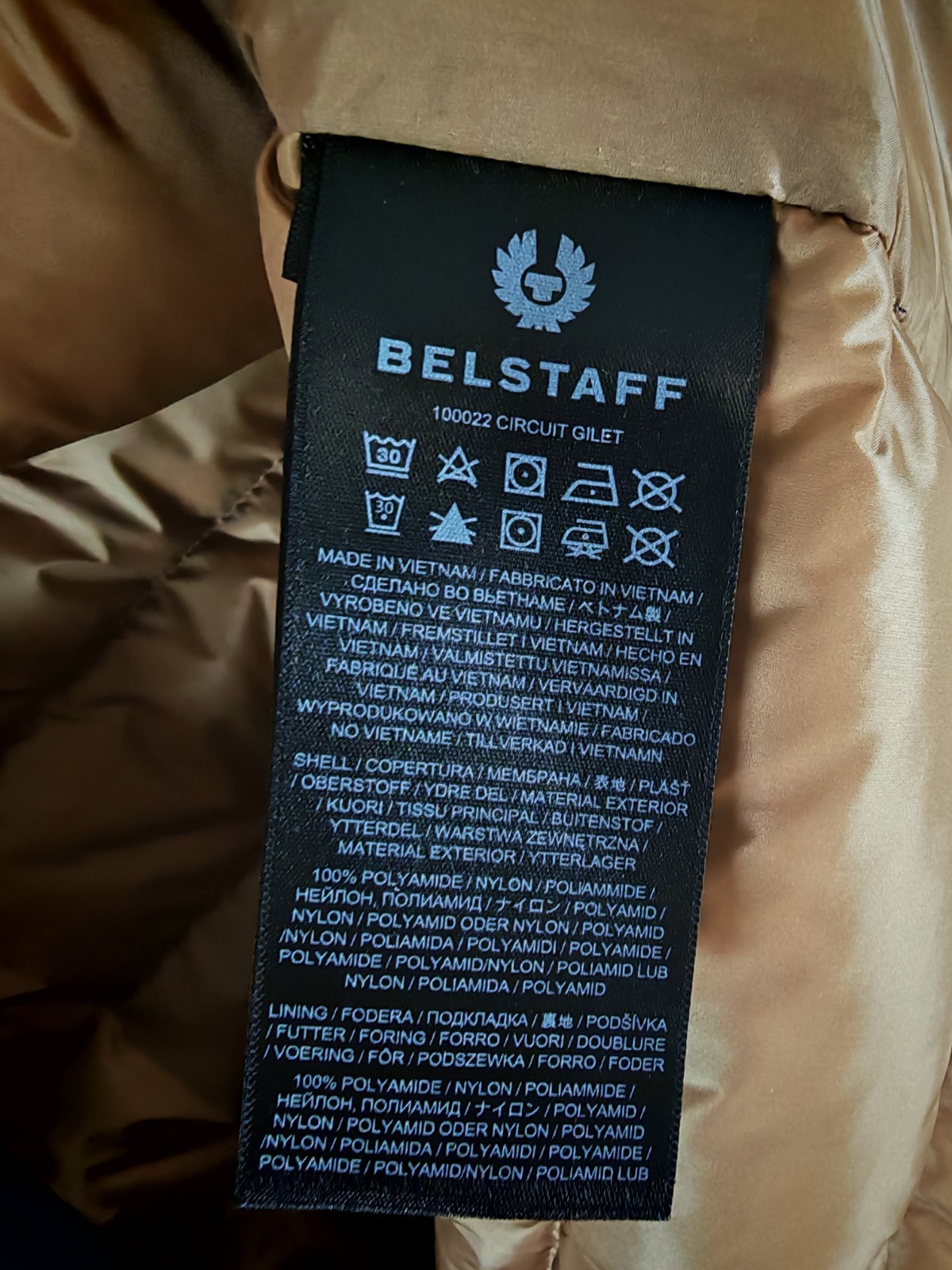 Belstaff Circuit Gilet Men's Navy Down Puffer Bodywarmer UK 38 IT 48 image 5