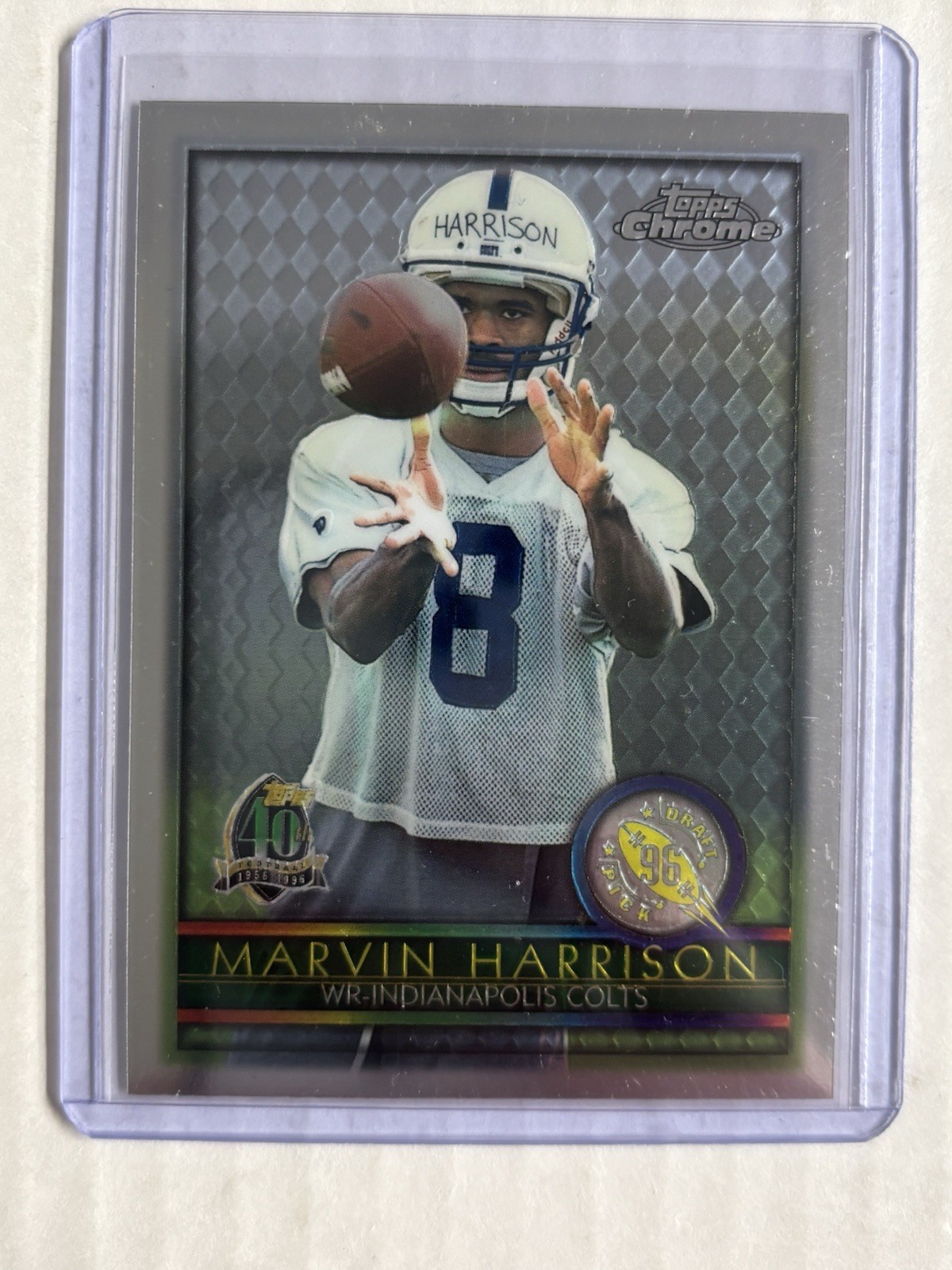 1996 Topps Chrome Marvin Harrison Rookie 156 Colts