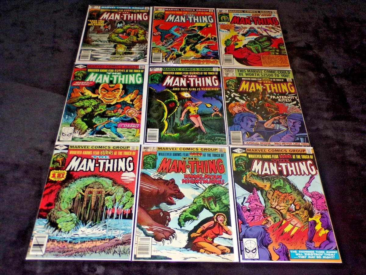 Man-Thing Marvel Comics with Complete Series Comics, Graphic