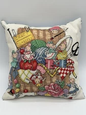 Cross-Stitch Throw Pillow Sunset (Dimensions) Sew Very Sweet Vintage 1994 12”