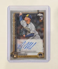 2025 Topps Chrome James Meeker RC Auto #RA-JME Brewers Rookie