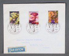 MayfairStamps Belgium 1968 Disaster Victims combo Peinster to Teaneck NJ Air Mai