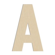Large Wooden Letter A Big Wood Letter Wall Decor Crafts 17x1/4 Inch 1 PCS