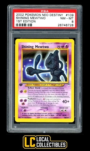 Shining Mewtwo 109/105 Secret Rare 2002 Neo Destiny 1st Edition PSA 8 NM-MT