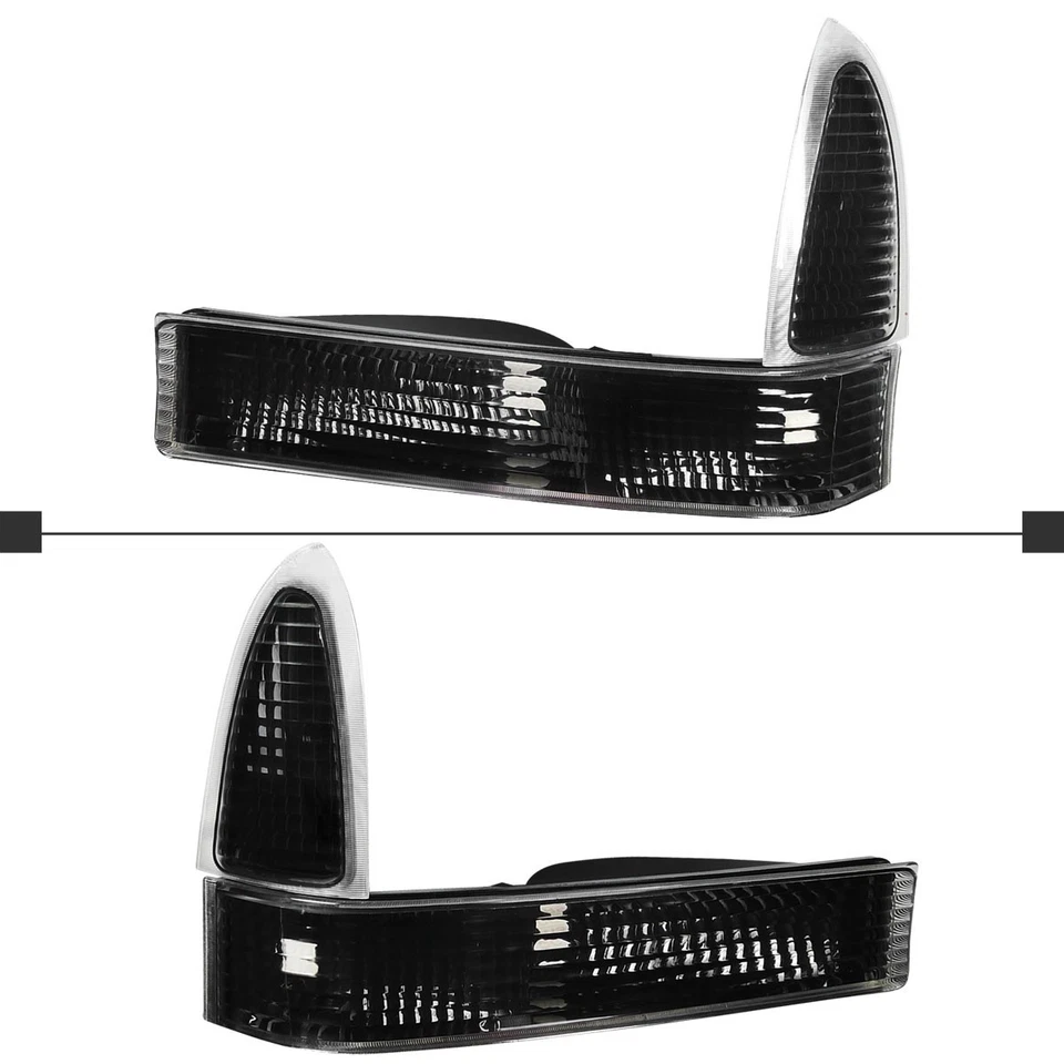 Fits 1999-2004 Ford F250 F350 F450 F550 2000-2004 Excursion Black Corner Lights Foto 3 de 4