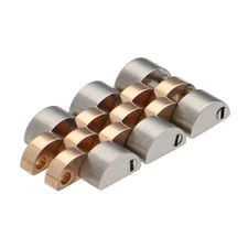 ROLEX Genuine 3 Link 179171 Ladies Watch Belt Band Bracelet Parts Pink Gold SS