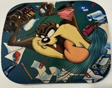 Vintage 1994 Tasmanian Devil Mouse Pad Looney Tunes Warner Bros 9X8 Non-slip