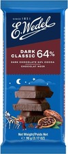 E.Wedel Dark Chocolate Bars, Premium Polish Chocolate, 64%  or 80% Cocoa