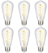 6 Pack Vintage LED Edison Bulbs, E26 Led Bulb 60W Neutral White 4000k 6pack