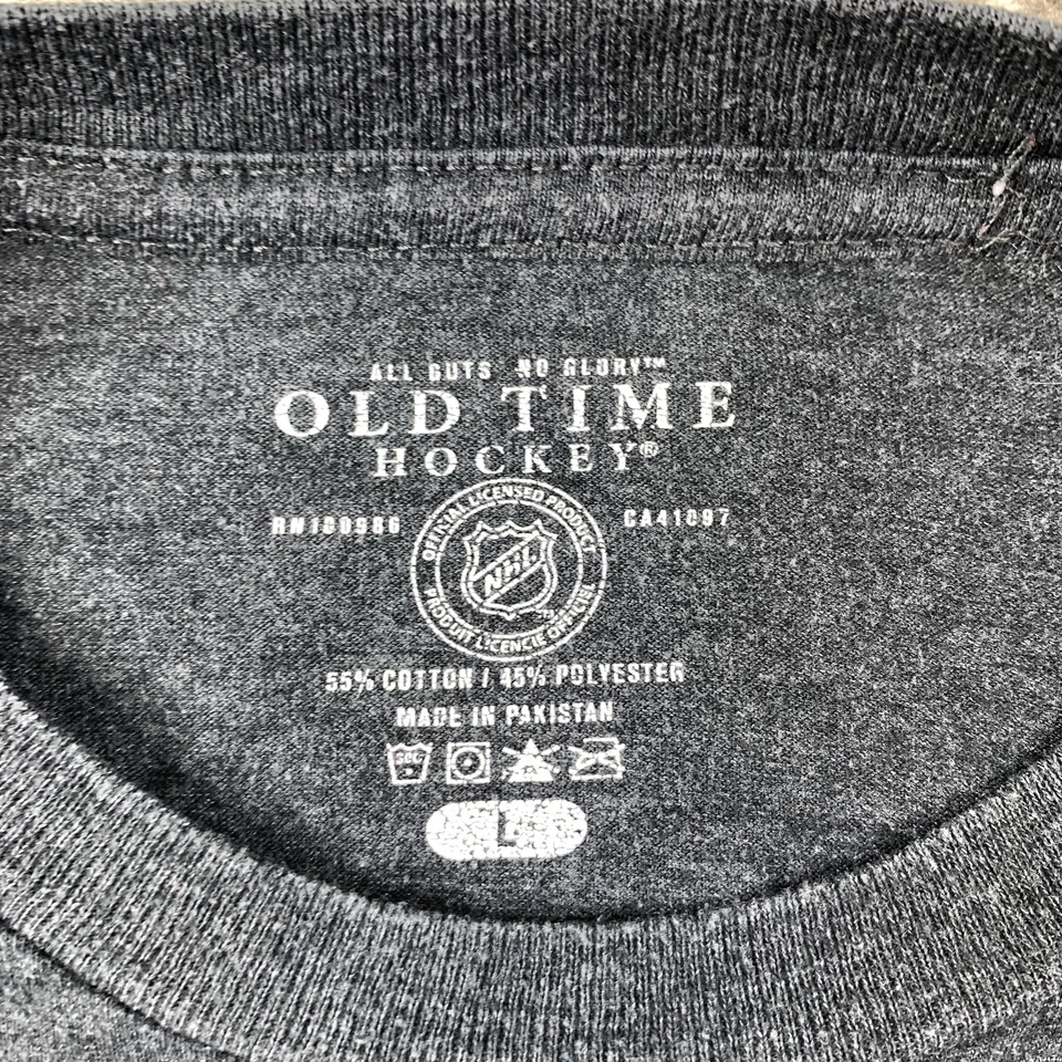 Camiseta de hockey Old Time para hombre grande gris Pittsburgh Penguins 1967 NHL gráfica Te Foto 3 de 4