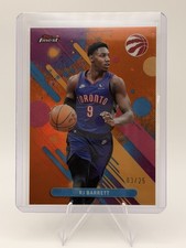 RJ Barrett 2025-26 Topps Finest #/25 Orange Refractor Raptors SSP