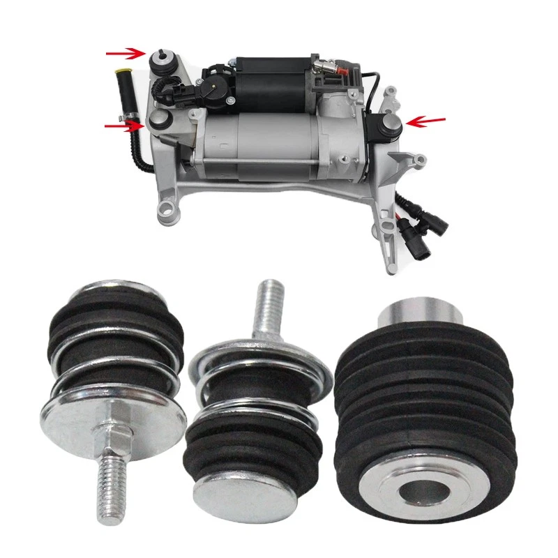 Kits de montaje de soporte de compresor de suspensión neumática y tubos de aire para Audi Q7 VW Touareg Foto 2 de 4