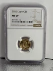 2026 $5 Gold Eagle NGC MS69 1/10 oz American Gold Eagle BU