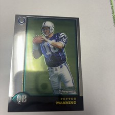 1998 Bowman Chrome Preview Peyton Manning Refractor #BCP1 card