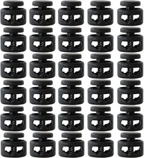 Plastic Cord Locks End Spring Toggle Stopper, Elastic Cord Adjuster