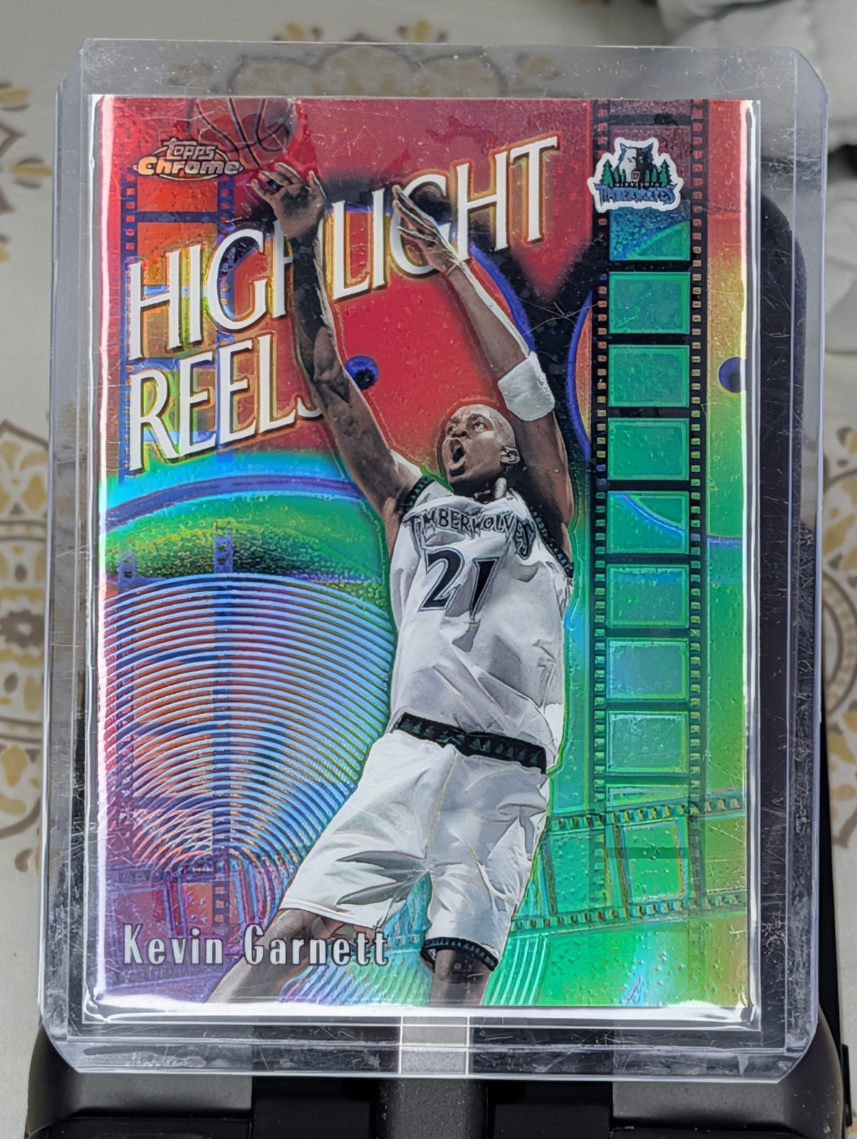 1999-00 Topps Chrome - Highlight Reels Kevin Garnett #HR3 Refractor